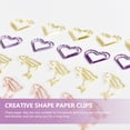 thumbnail image 2 of 18Pcs Decorative Paper Clips Creative Shape Paper Clips Cartoon Design Paper Clips Metal Paper Clips, 2 of 8