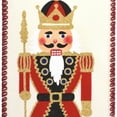 thumbnail image 3 of HOMEFORD Christmas Regal Nutcrackers Faux Linen Wired Ribbon, 2-1/2-inch, 10-yard, Ivory, 3 of 3