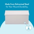 thumbnail image 5 of Architectural Mailboxes Woodlands Galvanized Steel, Medium, Wall-Mount Mailbox in White, 5 of 8