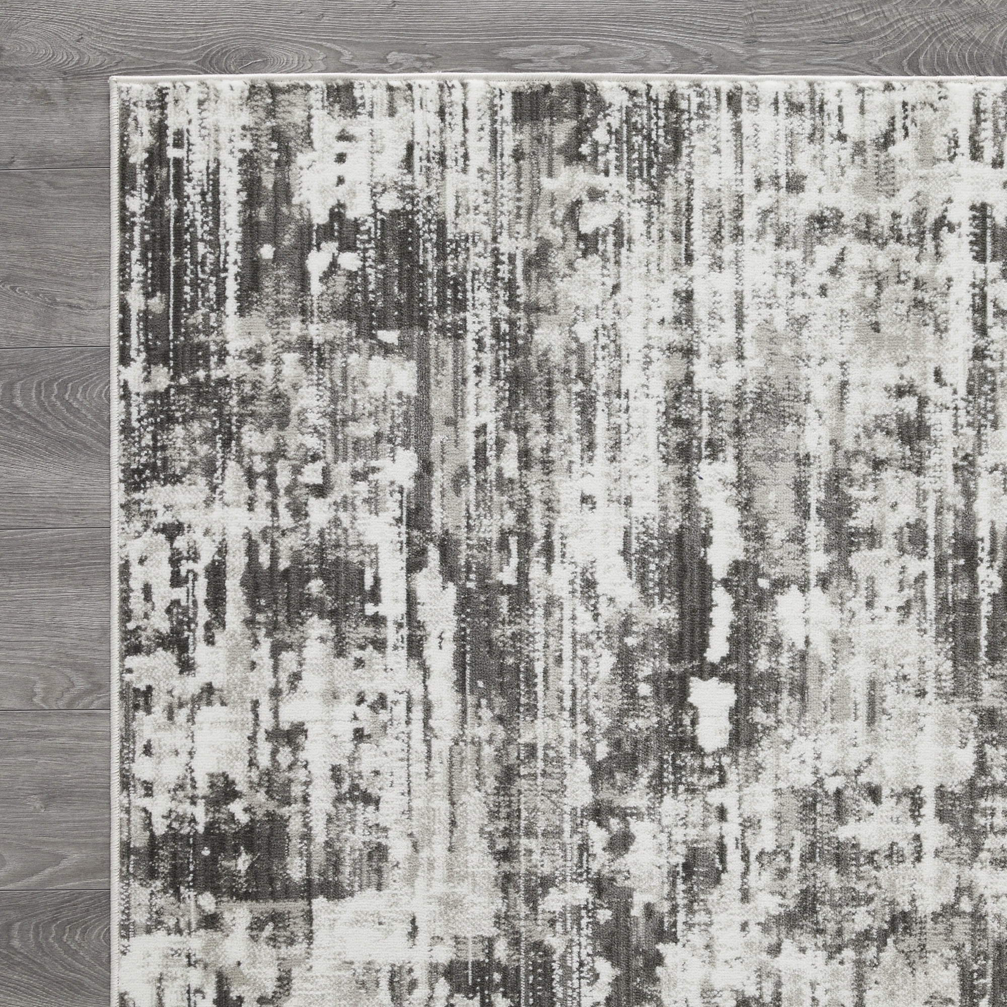 Loomaknoti Rhane Akason 5' x 7' Gray Abstract Indoor Area Rug