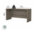 thumbnail image 4 of Studio C 60W x 24D Credenza Desk in Modern Hickory - Engineered Wood, 4 of 7