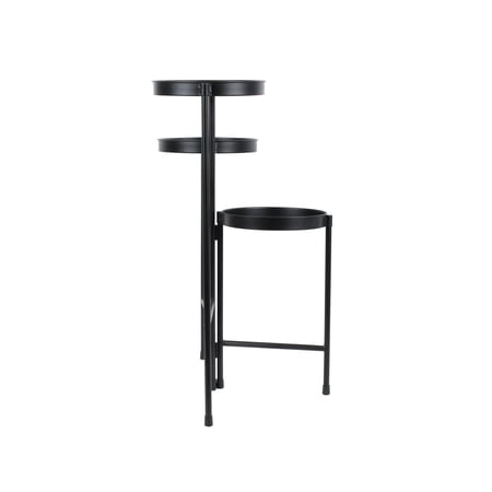MAINSTAYS BLACK METAL 3 TIER PLANT STAND