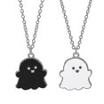 thumbnail image 4 of 2 uds moda europea y americana regalos de Halloween collar de fantasma de dibujos animados collar de accesorios de pareja de Hip Hop, negro, 4 of 5