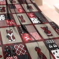thumbnail image 3 of Red Plaid Dog Jigsaw Puzzle Blanket,Comfortable Soft Flannel Throw Blanket,All Season,Warm Lightweight Blankets for Sofa Bed Couch Living Room Chair,40"x50"(100x130cm), 3 of 4