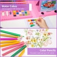 thumbnail image 7 of 208 PCS Art Supplies, Drawing Art Kit for Kids Adults Art Set with Double Sided Trifold Easel, Oil Pastels, Crayons, Colored Pencils, Watercolor Pens Gift for Girls Boys Artist, Blue, 7 of 7