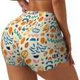 thumbnail image 1 of Balery Peanuts 8 Pantalones cortos de entrenamiento estampados para mujer, sin costuras, ajustados, para gimnasio, yoga, correr, deportes, ejercicio activo, fitness.-Medium, 1 of 8