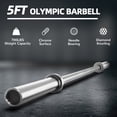 thumbnail image 3 of BalanceFrom Olympic Bar for Weightlifting and Power Lifting Barbell, 700-Pound Capacity, 3 of 6