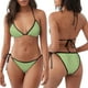 thumbnail image 3 of Disketp Green Gingham para Bañador de Dos Piezas para Mujer, Bikini Sexy Halter String, Conjunto de Bikini en Triángulo, 3 of 6