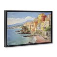 thumbnail image 2 of Stupell Industries Transitional Colorful Coastal Town by Sea Black Floating Frame Canvas Art, 25 x 17, by Creative Studio, 2 of 8