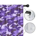 thumbnail image 4 of Blackout Kids Curtains,Purple Lilac Camo Classic Shapes Pattern Childrens Insulated Curtains Set Of 2,Bedroom Essentials,Toddler Room Decor 42"x54", 4 of 5