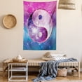 thumbnail image 2 of Yin and Yang Tapestry, Asian Oriental Harmony Motif with Contrasting Colors Paint Stains Backdrop, Wall Hanging for Bedroom Living Room Dorm Decor, 40W X 60L Inches, Multicolor, by Ambesonne, 2 of 5