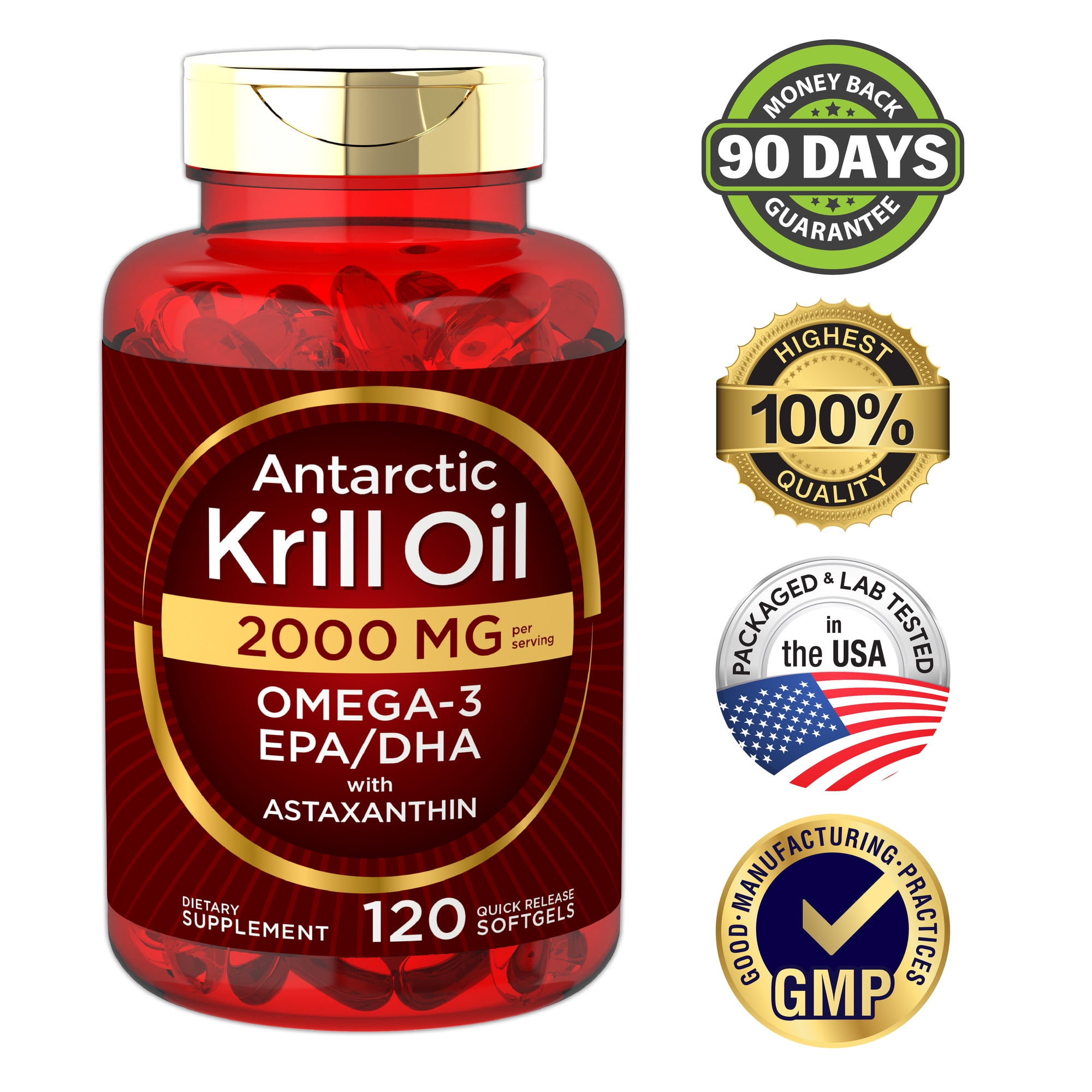 Carlyle antarctic krill oil 2000 mg 120 softgels omega 3 with