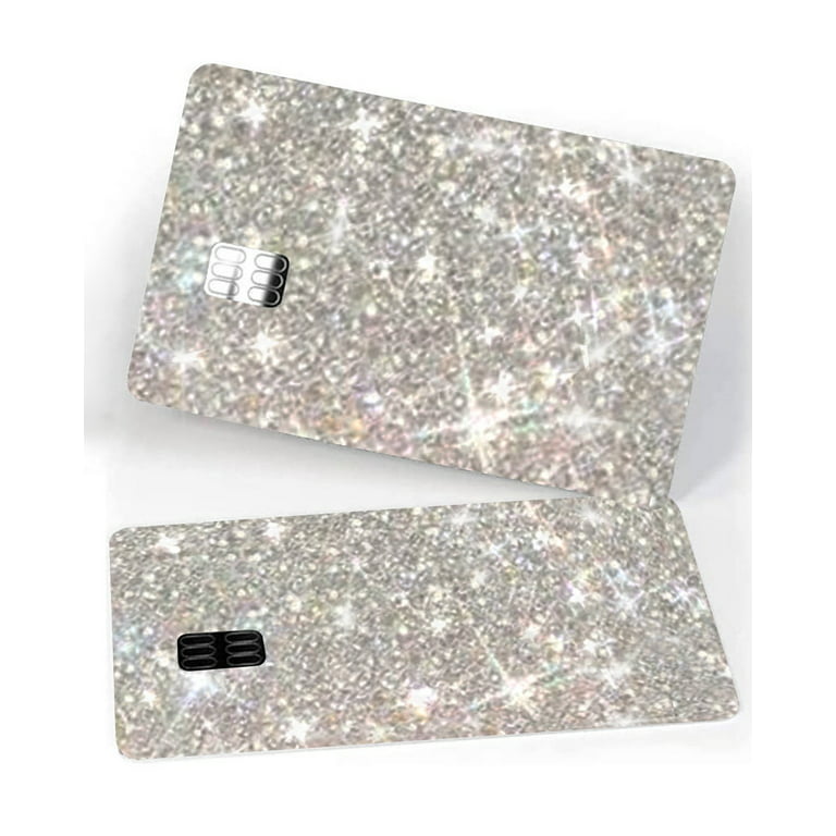 Sticker Shiny Ultra Bling Removable Debit - Credit Card Skin Cover  Specially Bright Back Information, Protecting and Personalizing Bank Card -  No Bubble, Slim, Waterproof Card Cover 
