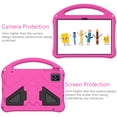 thumbnail image 2 of Kids-Friendly Case for Walmart Onn 10.1 Tablet Case 2024 Gen 4 (Model:100135925) Case,with Portable Handle & Kickstand,Shockproof EVA Foam Anti-Scratch Child Protector Tablet Case,Rose, 2 of 7