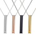 thumbnail image 3 of Breathlace Necklace Quit Smoking, Stainless Steel Mindful Breathing Necklace For Anxiety,calm Harmony Anti-smoking Necklace--Black-Product code 49191 Black, 3 of 3