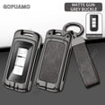 thumbnail image 3 of For Mitsubishi A 3 buttons key case Outlander 3 Protector Keychain Full Bag Shell Accessories Zinc alloy+leather Car Key Case, 3 of 12