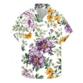 thumbnail image 1 of GiliGiliso Chemise Hawaïenne Décontractée à Imprimé Floral pour Hommes Manches Courtes Col à Revers, 1 of 5