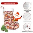 thumbnail image 5 of Daiia Maneki-Neko Cats Print Christmas Stocking，18"Large Knitted Xmas Stocking for Kids, Family Stocking for Fireplace Christmas Holiday Party Decoration, 5 of 7