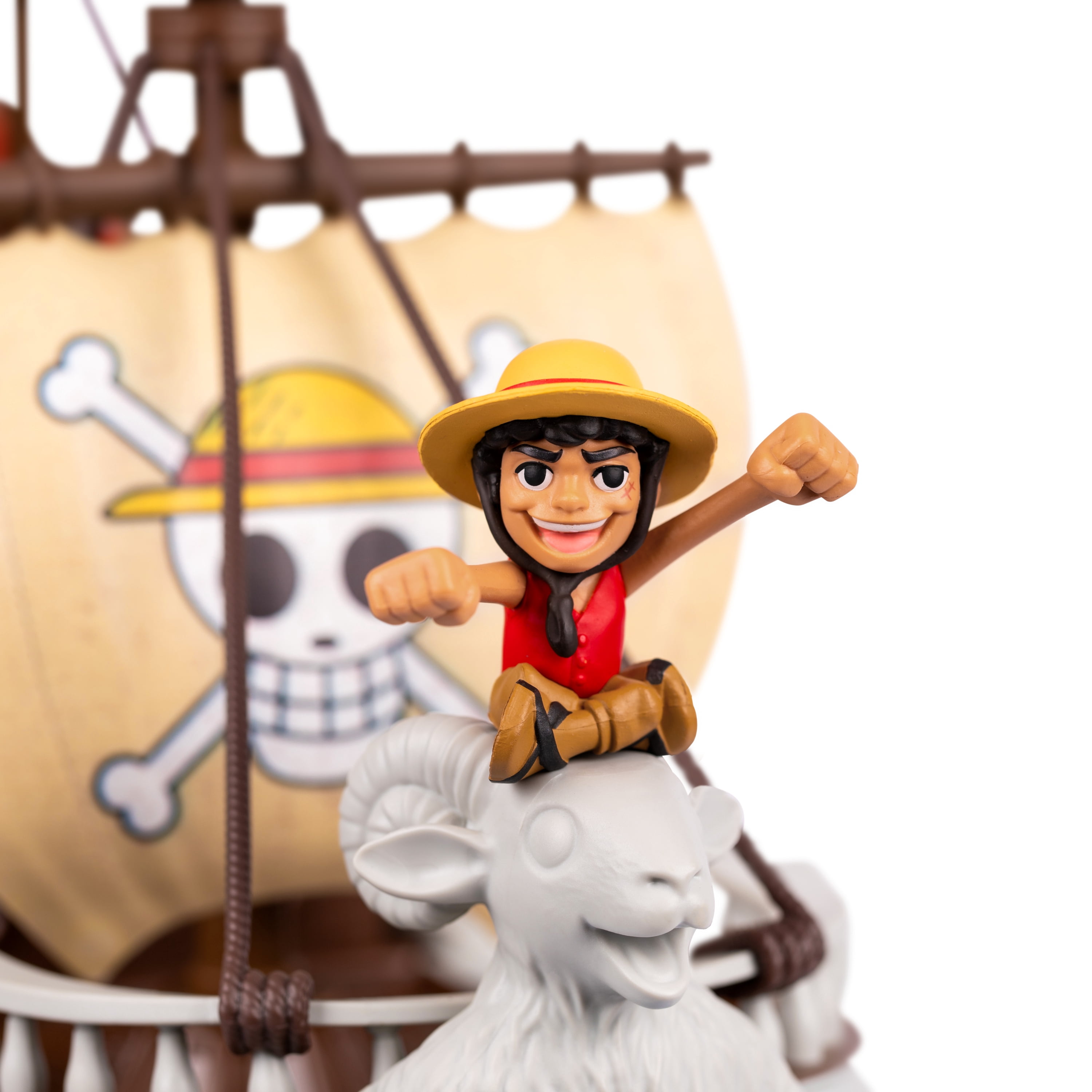 One Piece Going Merry Deluxe Collector Ship, 9.5", Detailed Design for Play and Display, Includes Exclusive Luffy Action Figure, Ages 4+