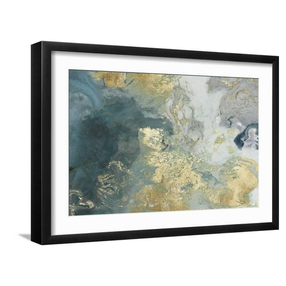 Art.com Ocean Splash II Art Print, Black Frame Wall Art, 23" x 17"