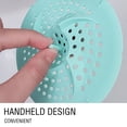 thumbnail image 5 of 1 PackHair Catcher,4.52" Square Hair Drain Cover for Shower Silicone Hair Stopper with Suction Cup,Easy to Install Suit for Bathroom,Bathtub,Kitchen,Green, 5 of 7