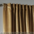 thumbnail image 4 of 3S Brother's Solid Luxury Matte Velvet Soft Curtains Set of 2 Panels Hanging Back Tap & Rod Pocket Home Décor Bedroom Kitchen Office Windows Room Darkering ( Mustard Yellow-52"x84"), 4 of 6