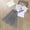Z2-Grey, variant on Toddler Outfits For Girls Sunflower T Shirt Tops Chiffon Ruched Loose Pants Set Girls Clothing Summer 2PC Outfits Green,4-5 Years