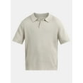 thumbnail image 5 of No Boundaries Basket Stich Polo Sweater, Men's and Big Men's, 5 of 5