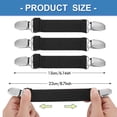 thumbnail image 2 of 6 Pack Adjustable Elastic Pant Waist Tighteners, No Sew Belt Clips for Loose Pants, Jeans, Skirts & Shoes, 2 of 6