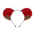 thumbnail image 1 of Diadema con orejas de animales de Navidad jinwen Cosplay Rojo 24 cm x 17 cm, 1 of 8
