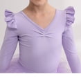 thumbnail image 6 of ‌LYMAYTER Toddler Short Sleeve Ballerina Dress Girls Ruffle Sleeve Sequin Tulle Tutu irthday Fun 3Y-11Y, 6 of 7