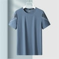 thumbnail image 3 of T-Shirts For Men Quick Drying Short Sleeved Thin Fitness Workout Running T Shirt Fashion Versatile Pullover Tshirt, 3 of 8