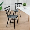 thumbnail image 4 of Costway Set of 2 Dining Side Chairs Chairs Armless Cross Back Kitchen Bistro Caf, 4 of 10