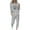 Grey, variant on Pisexur Two Piece Sets for Women Funny Paw Print Crewneck Sweatshirts Elastic Waist Jogger Pants Track Suits for Women Set Casual Fall Workout Travel Vacation Outfits S-5XL