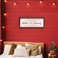 thumbnail image 2 of Stupell Industries We Will Serve Milk & Cookies Black Framed Floater Canvas Wall Art, design by Natalie Carpentieri, 11 x 25, 2 of 9