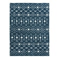 thumbnail image 6 of Unique Loom Moroccan Trellis Shag Collection Area Rug - Meknes (9' x 12' Rectangle Navy Blue/Ivory), 6 of 6