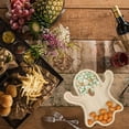 thumbnail image 3 of Halloween Pumpkin Bat Shaped Wooden Serving Tray for Fall Party Decorations Kitchen Dining Tableware Halloween Dinnerware Supplies, 3 of 6