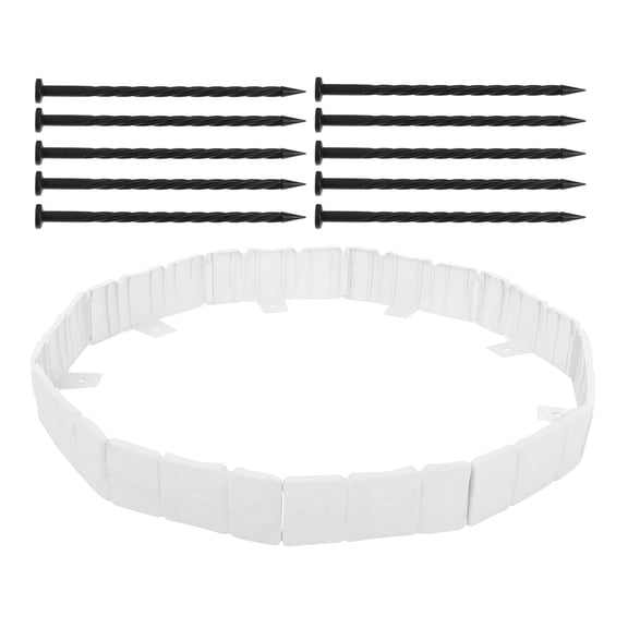 10 Pcs Flower Bed Edging Borders Stone for Landscaping White