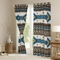 thumbnail image 3 of Feelyou Western Fashion Aztec Blackout Curtains Set of 2 (52x84 Each) for Adult, Vintage Tribal Abstract Window Curtains, Rustic Cowgirl Cowboy Curtains and Drapes, Window Curtains Decor, 3 of 6