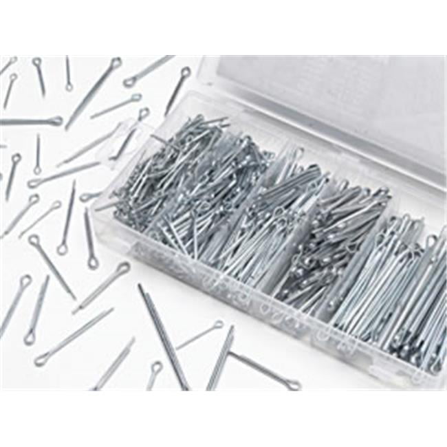 500Pc Assorted Split Pin Set Popular Sizes Storage Case Fixings Pieces Cotter 