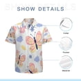 thumbnail image 7 of High Quality Hawaiian Shirts for Men Short Sleeve Aloha Beach Shirt Floral Summer Casual Button Down Shirts Blouses PAJZIQ, 7 of 7