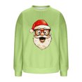 thumbnail image 4 of Yangnuo Womens Trendy Casual Christmas Theme Crew Neck Sweatshirts 2025 Ladies' Fashionable Loose Casual Letter Printed Long Sleeved Round Neck Sweatshirt Top, 4 of 5