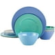 thumbnail image 1 of Juego de vajilla Gibson Home Melamine Service 4 azules 12 piezas, 1 of 9