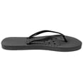 thumbnail image 5 of Foxy Grey Sandals For Women | Flip Flops | Pool | Beach | Dorm | Gym Shower Shoes | Black 6-6.5 M US, 5 of 7