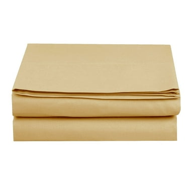 Elegant Comfort 1-Piece Polyester Fitted Sheet California King Size Gold