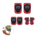 thumbnail image 4 of 6Pcs Thickened Drop-resistant Child Pads Set Curved Design Wrist Support Guard Elbow Knee Pads Set for Skateboarding, 4 of 8