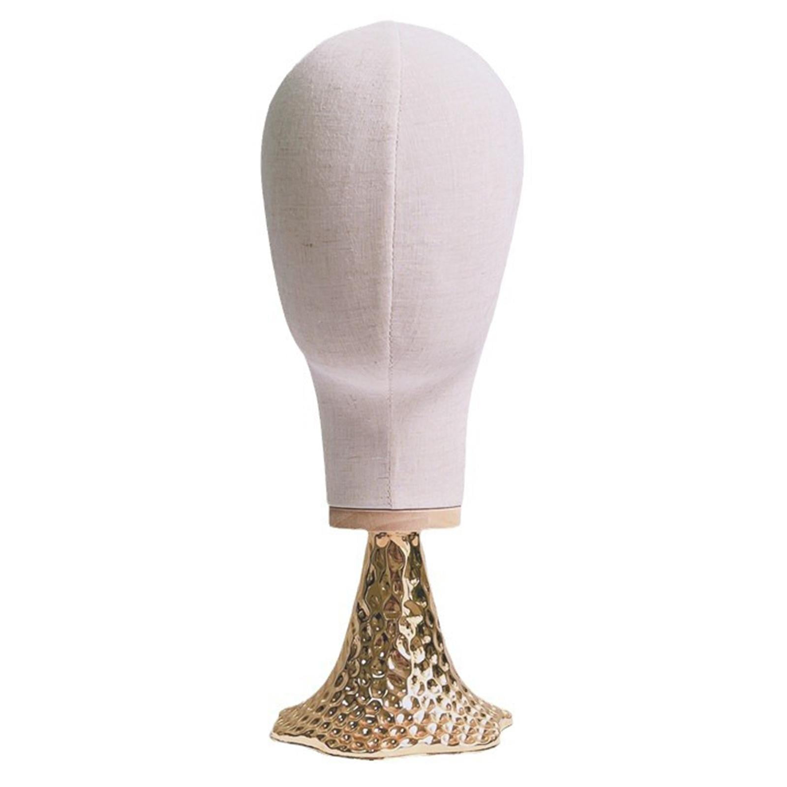 Gazechimp Mannequin Head Stand Hairpieces Display Stand Hat Display Stand for Personal Use White