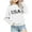 White 02, variant on Girls Sweatshirts Love Heart Letter Print Cotton Drop Shoulder Long Sleeve Crewneck Pullover Kids Valentines Tops (1 Years, White 03)