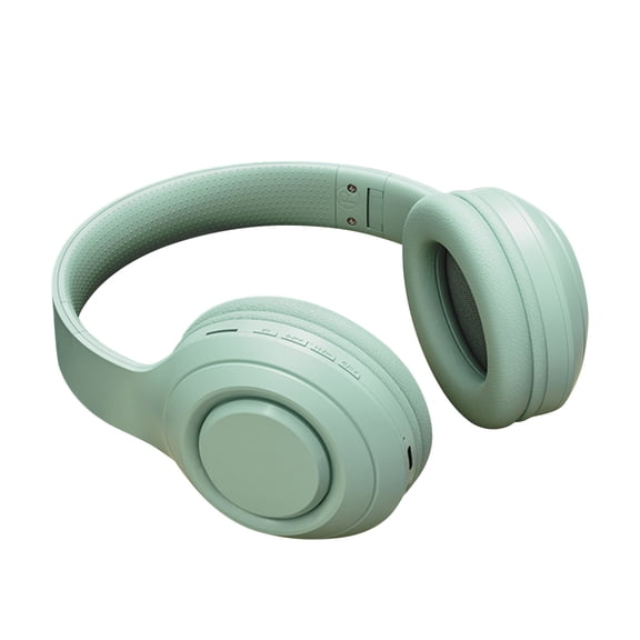 Kyusrd Bluetooth 5.0 Subwoofer Head-Mounted Foldable Headphones - Built-in Mic Wireless Call Folding Stereo Noise Cancellation Over Ear Soft Earmuffs Headset