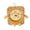 01_Portable Square Fan Khaki, variant on Cute Cheese Shape Desktop Fan 3 Speed Settings 800mAh USB Rechargeable Portable Mini Fan with Hanging Loop for Home Office Travel by PALIFEUR